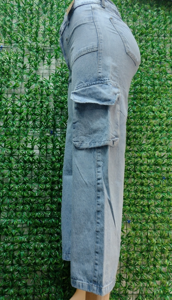 Wide Leg Rígido Celeste - Imagen 2