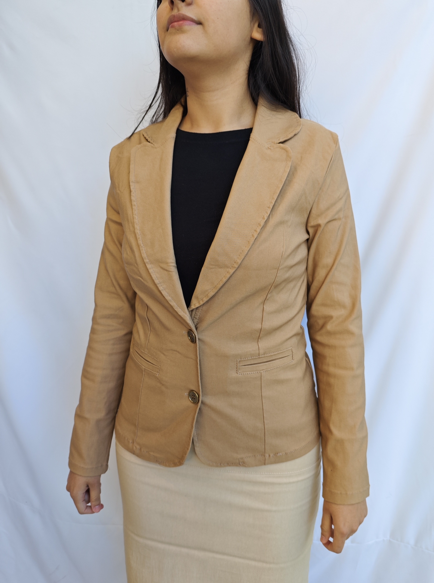 Blazer de Dos Botones Bengalina Elastizada - Imagen 2
