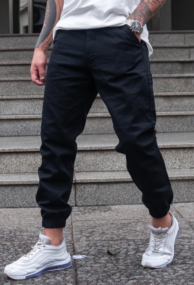 Joguers Mom Negro Gabardina Rigida - Imagen 2