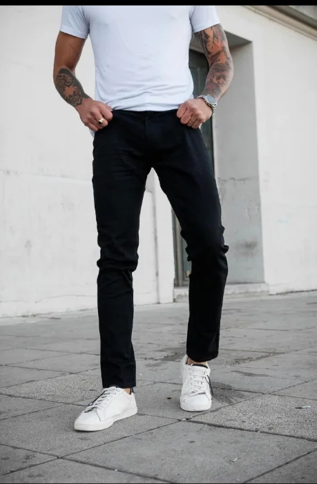 Pantalón Jeans Semi Chupin Elastizado