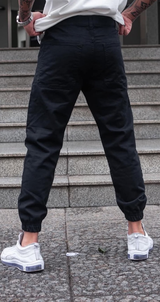 Joguers Negro Gabardina Rigida - Imagen 3