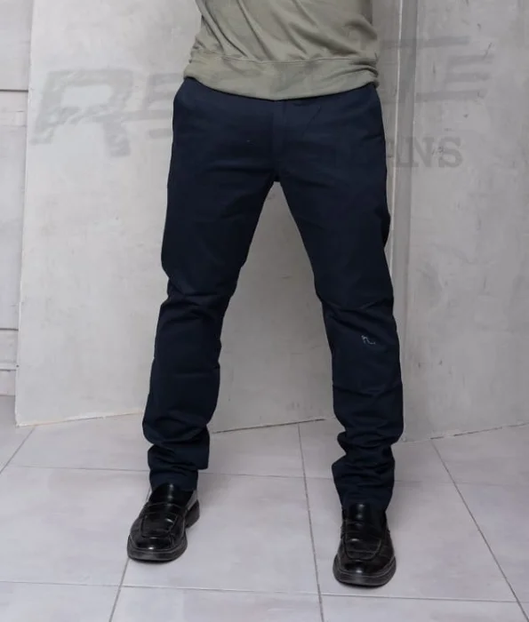 Pantalón de Vestir Bolsillo Chino Corte Recto