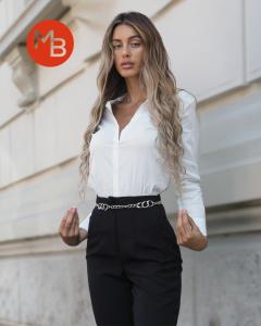 Camisa Entallada Elastizada Pinzada Dama