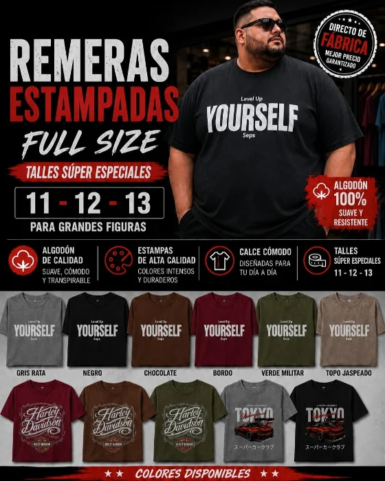 Remeras Extra Especiales (algodón Cardado)
