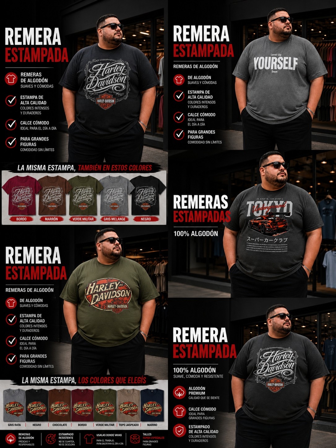 Remeras Extra Especiales (algodón Cardado) - Imagen 2