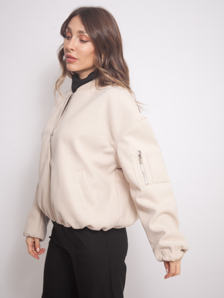 Campera Bomber de Paño Unisex - Imagen 3