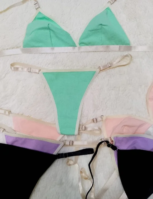 Conjunto Bralette Algodon Laycra