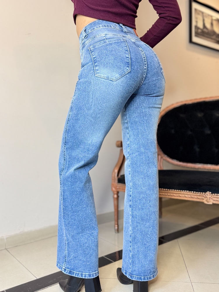 Wide Leg Celeste Nevado - Imagen 3