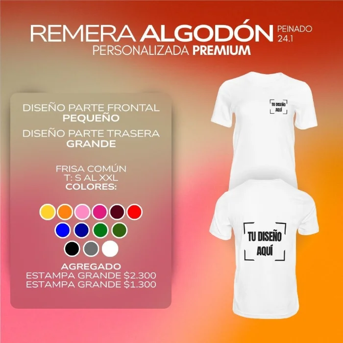 Remera Diseñada a Tu Gusto