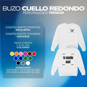 Buzo Cuello Redondo Diseñado a Tu Gusto