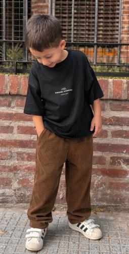 Pantalon Corderoy  Kids(tipo Jogineta con Elastico y Cordon