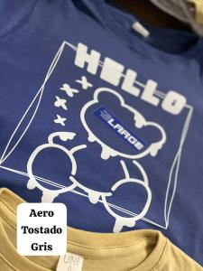 Camiseta Hello Niño Nene Algodón Peinado - Miniatura 2