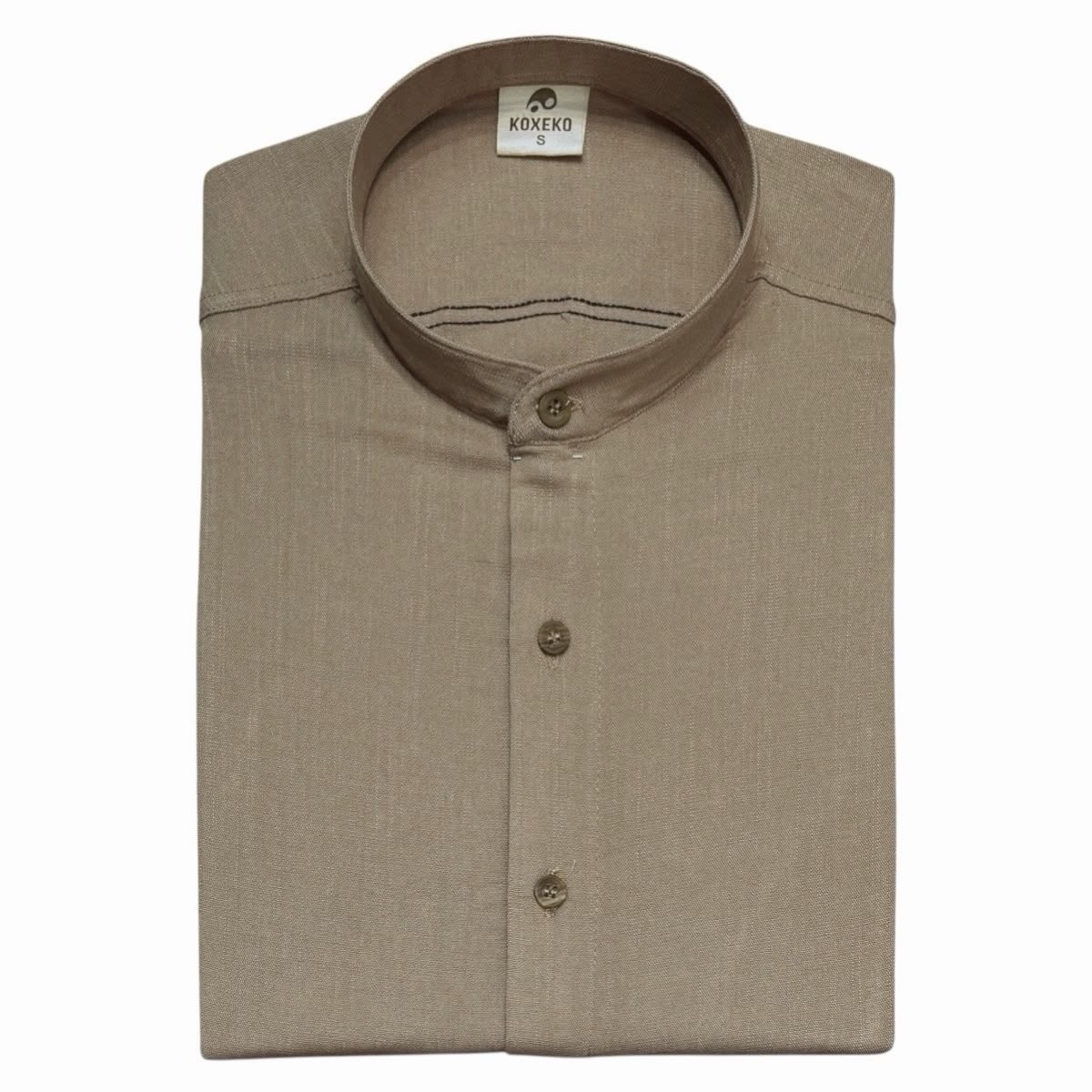 Camisa de Lino Cuello Mao - Imagen 8