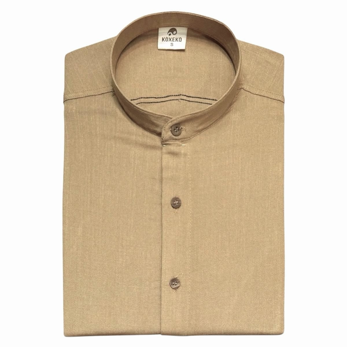 Camisa de Lino Cuello Mao - Imagen 7