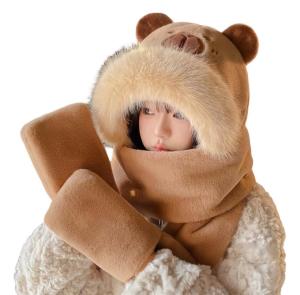 Gorros con Bufandas con Capi Bara Súper Abrigaditas