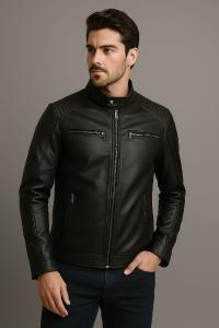 Campera Eco Cuero Yd Hombre