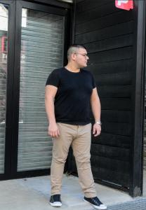 Pantalón Semi Chupin  Beige Elastizado - Miniatura 3