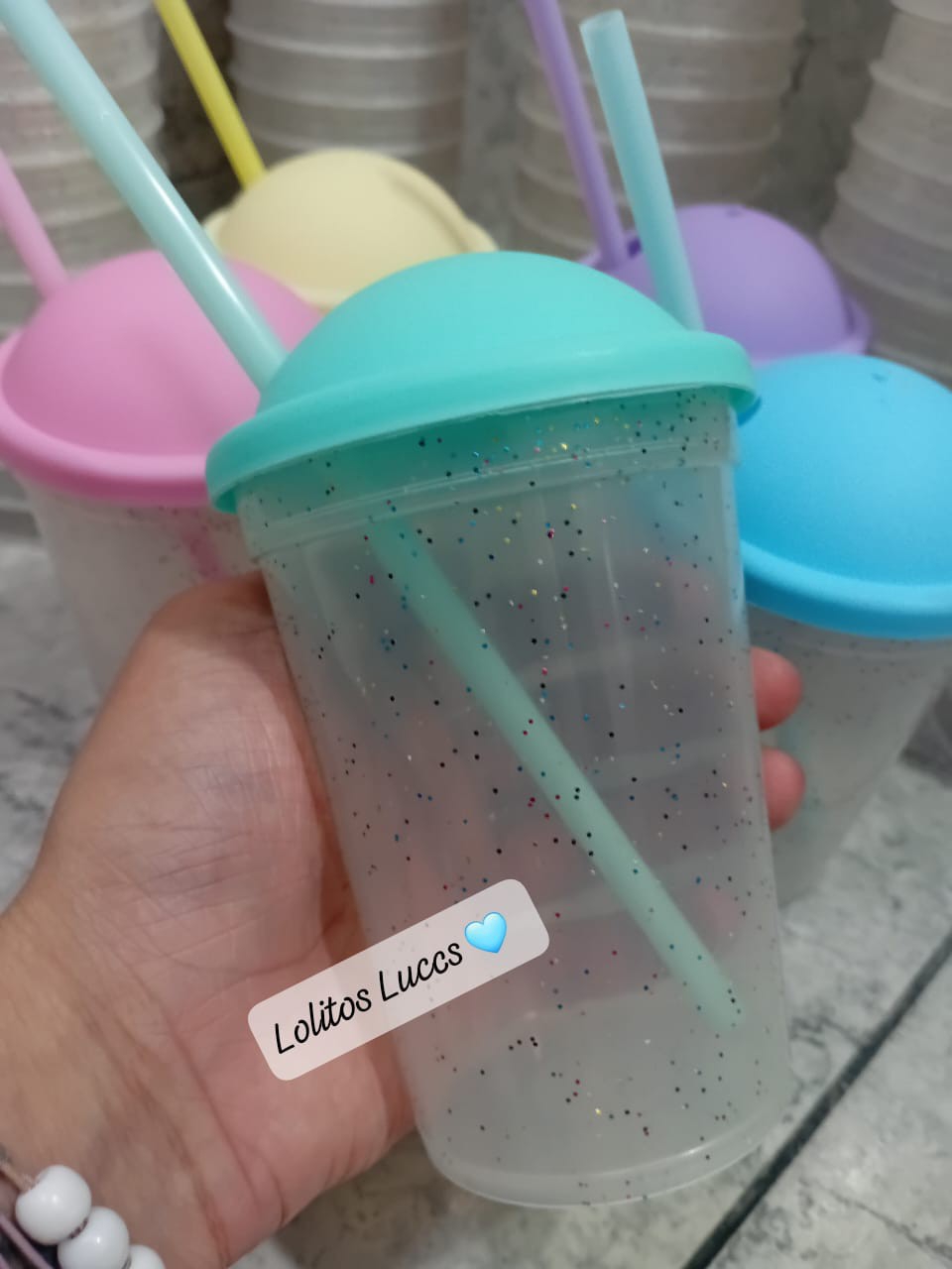 Vaso Glitter 330ml - Imagen 2