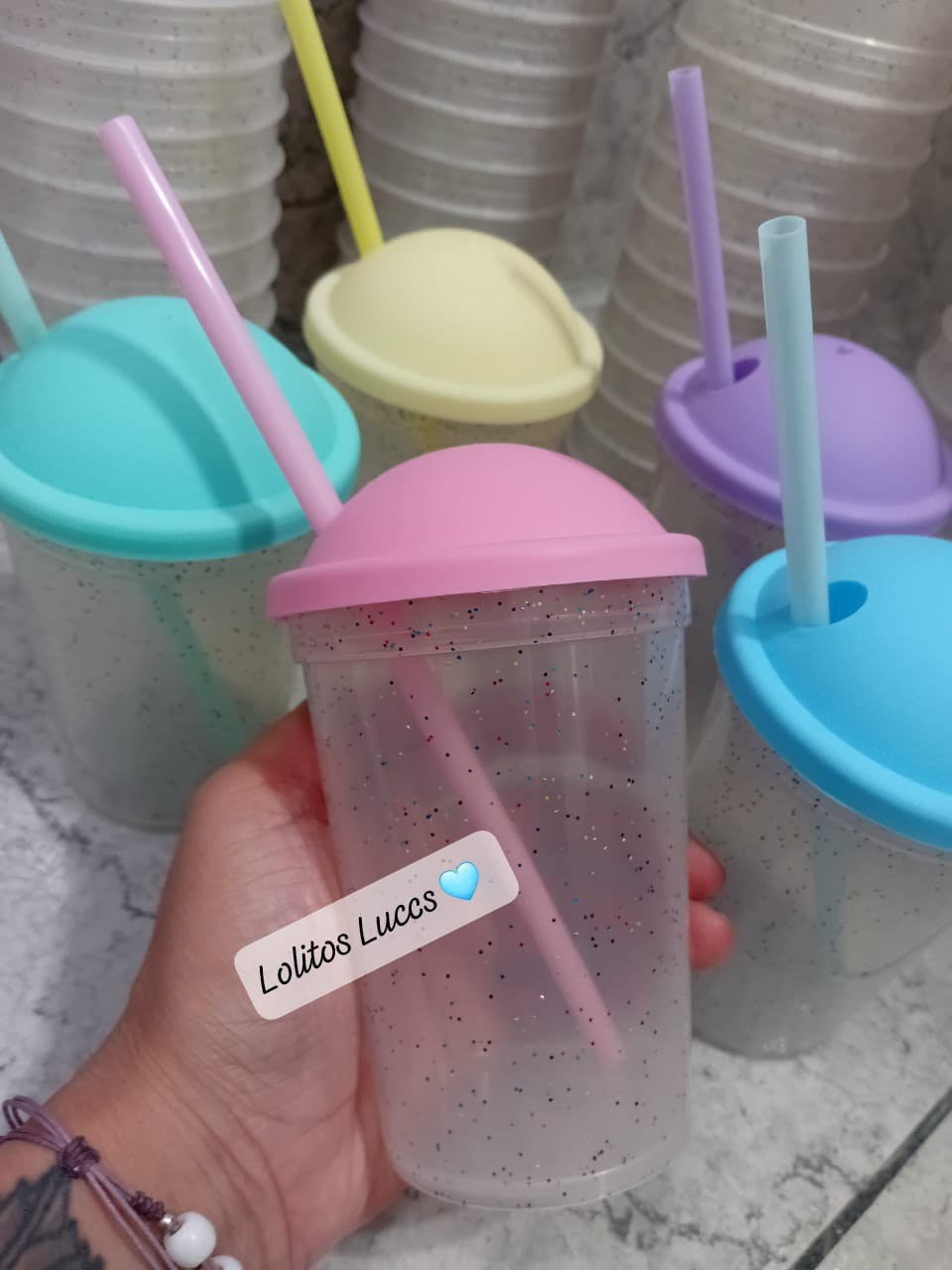 Vaso Glitter 330ml - Imagen 3