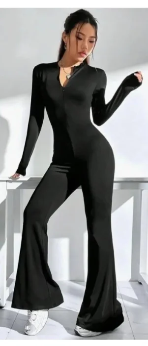 Catsuit Manga Larga Oxford