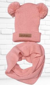 Gorros Tejidos de Lana con 2pompon y Bufanda - Miniatura 3