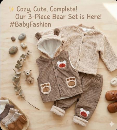 Beba Set 3 Piezas Conjunto Calidad Premium - Miniatura 5