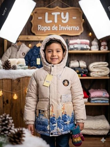 Campera Bluey Cargo con Morral Piel Abrigo Invierno - Miniatura 2