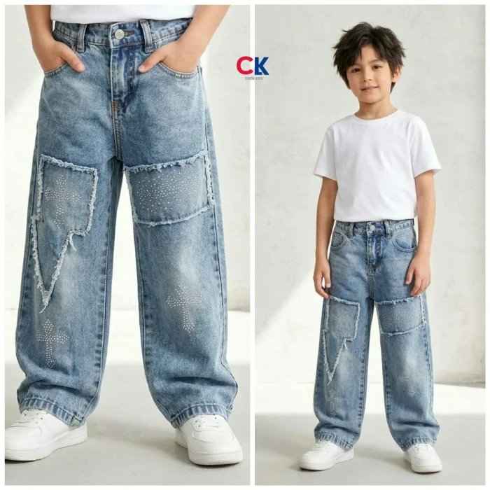 Jeans Baggy con Parche