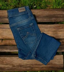 Jeans Premium Niño Verdoso Bigotes - Miniatura 2