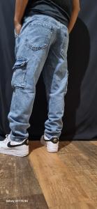 Jean Cargo Mom Celeste - Miniatura 3