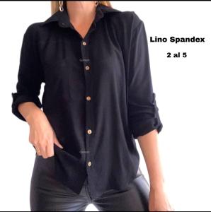 Camisa Lino Manga Larga