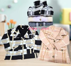 Campera Tipo Tapado Polor Sof con Corderito Nena