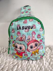 Morralcito Cruzado Labubu y Stitch