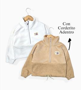 Buzo Plush con Corderito Adentro  Elastizado