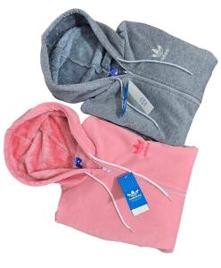 Campera con Piel Adidas Logo Bordado