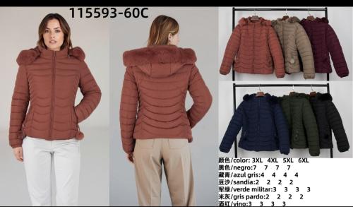 Campera Corta con Piel Talle Especial - Miniatura 2