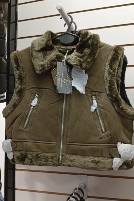 Chaleco Gamulán con Piel