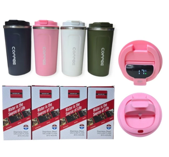 Vaso Termico Acero 500ml Medidor Temperatura (av24952)