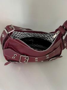 Cartera Baguette Bordo Negra Mini Bags - Miniatura 2