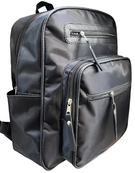 Mochila Reforzada Impermeable Negra Marrón