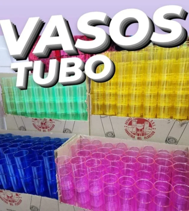 Vasos Tubo Colores