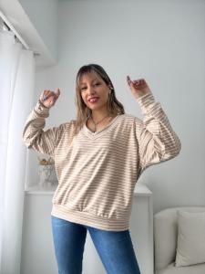 Sweater Rayado V Darlon - Miniatura 2