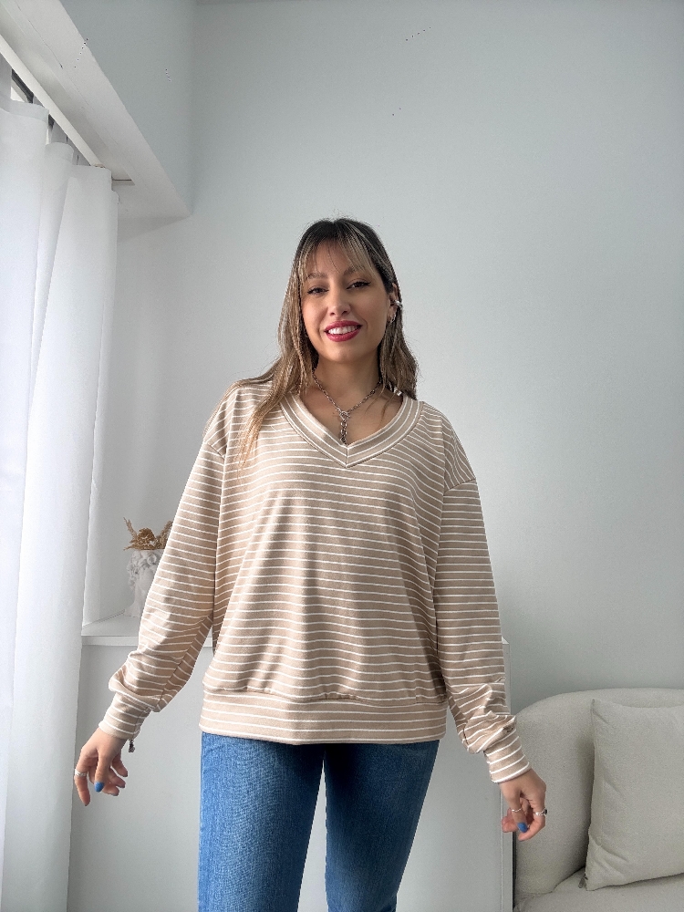 Sweater Rayado V Darlon - Imagen 3