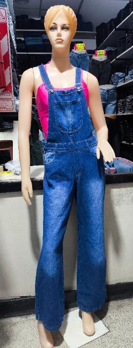 Jardinero Wide Leg Azul Localizado