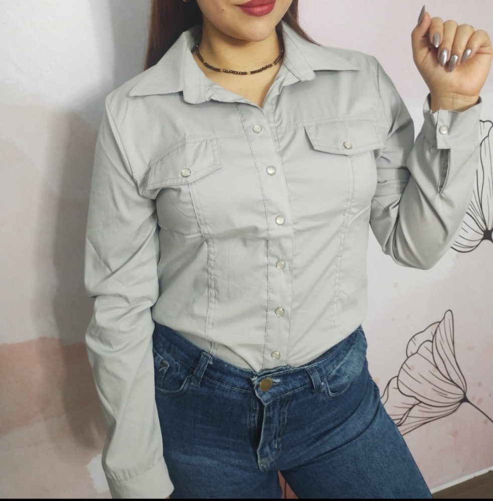 Camisa Blanca de Oficina Dama - Imagen 4