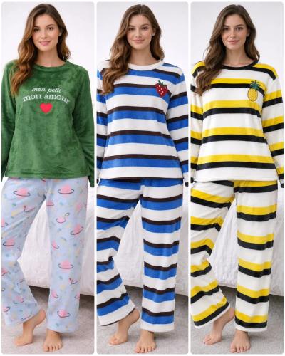 Conjunto Pijama Plush Estampados