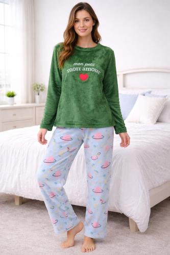 Conjunto Pijama Plush Dama