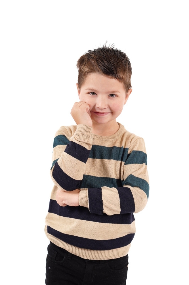 Suéter de Niño Rayado Calidad Premium Algodón 100% - Imagen 3