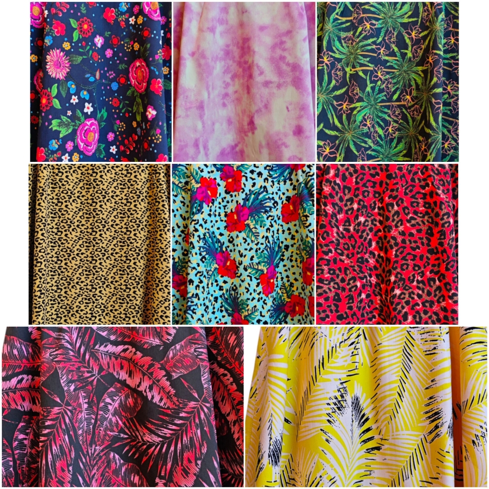Pollera Acampanada de Bengalina Estampada - Imagen 3