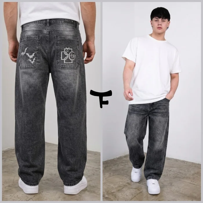 Baggy Gris Nevado de Hombre
